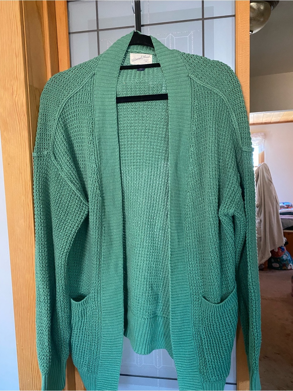 Universal Thread Mint Green Open-Front Knit Cardigan